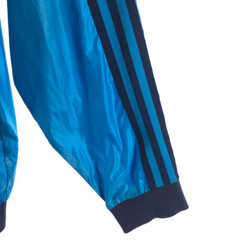 【中古品】【メンズ】 adidas アディダス ナイロンジャケット トレフォイルロゴ 148-260511-sy-07-otoh サイズ：M カラー：ブルー/ネイビーリブライン 万代Net店