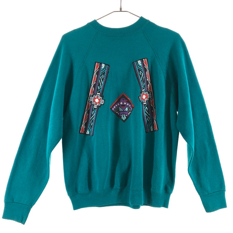 【中古品】【メンズ】 Sweats Appeal byTultex スウェッツ・アピール・バイ・タルテックス ヴィンテージスウェット 長袖スウェット 146-260511-sy-06-otoh サイズ：L カラー：エメラルドグリーン/ターコイズ系 万代Net店