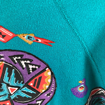 【中古品】【メンズ】 Sweats Appeal byTultex スウェッツ・アピール・バイ・タルテックス ヴィンテージスウェット 長袖スウェット 146-260511-sy-06-otoh サイズ：L カラー：エメラルドグリーン/ターコイズ系 万代Net店
