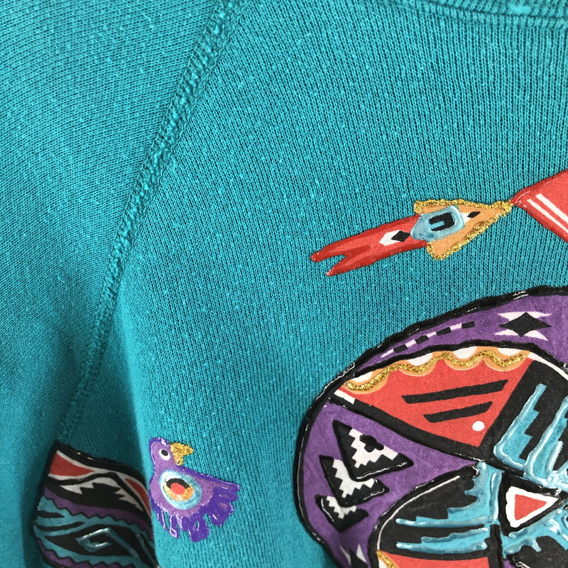 【中古品】【メンズ】 Sweats Appeal byTultex スウェッツ・アピール・バイ・タルテックス ヴィンテージスウェット 長袖スウェット 146-260511-sy-06-otoh サイズ：L カラー：エメラルドグリーン/ターコイズ系 万代Net店