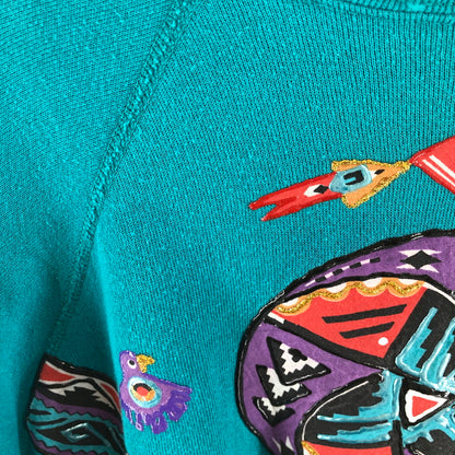 【中古品】【メンズ】 Sweats Appeal byTultex スウェッツ・アピール・バイ・タルテックス ヴィンテージスウェット 長袖スウェット 146-260511-sy-06-otoh サイズ：L カラー：エメラルドグリーン/ターコイズ系 万代Net店