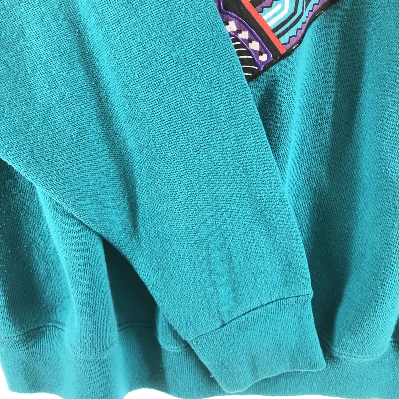 【中古品】【メンズ】 Sweats Appeal byTultex スウェッツ・アピール・バイ・タルテックス ヴィンテージスウェット 長袖スウェット 146-260511-sy-06-otoh サイズ：L カラー：エメラルドグリーン/ターコイズ系 万代Net店
