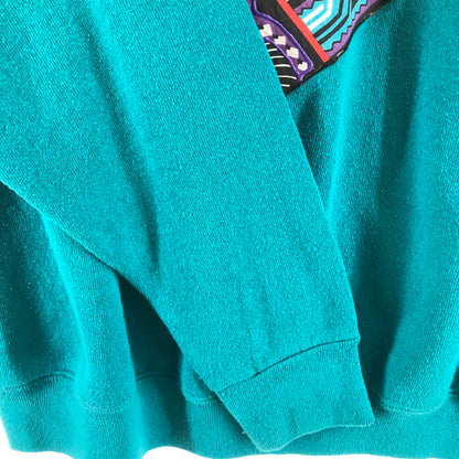【中古品】【メンズ】 Sweats Appeal byTultex スウェッツ・アピール・バイ・タルテックス ヴィンテージスウェット 長袖スウェット 146-260511-sy-06-otoh サイズ：L カラー：エメラルドグリーン/ターコイズ系 万代Net店