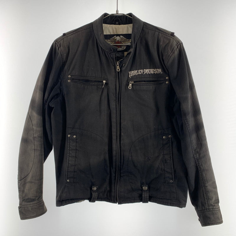 【中古品】【メンズ】 HARLEY DAVIDSON ハーレーダビッドソン WILLIE G WINGED SKULL JACKET コットン ジャケット 145-260607-st-02-otoh カラー：ブラック 万代Net店