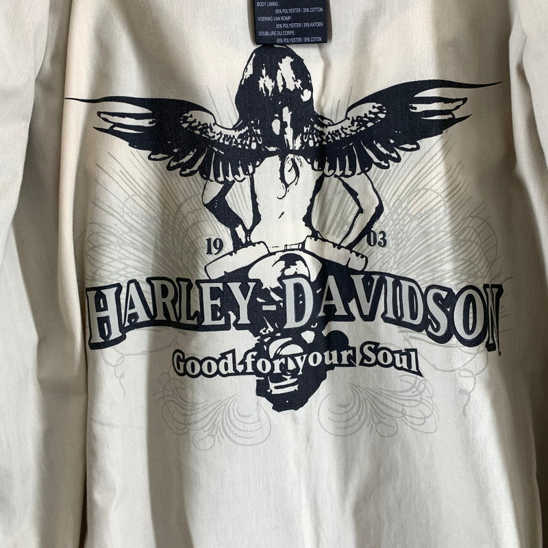 【中古品】【メンズ】 HARLEY DAVIDSON ハーレーダビッドソン WILLIE G WINGED SKULL JACKET コットン ジャケット 145-260607-st-02-otoh カラー：ブラック 万代Net店
