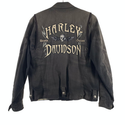 【中古品】【メンズ】 HARLEY DAVIDSON ハーレーダビッドソン WILLIE G WINGED SKULL JACKET コットン ジャケット 145-260607-st-02-otoh カラー：ブラック 万代Net店