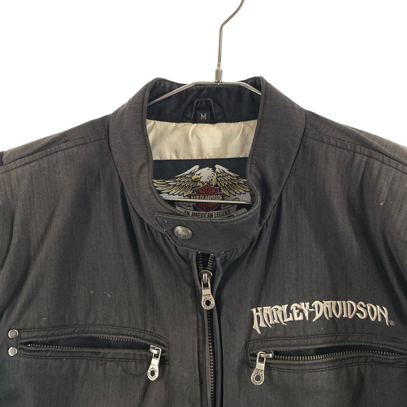 【中古品】【メンズ】 HARLEY DAVIDSON ハーレーダビッドソン WILLIE G WINGED SKULL JACKET コットン ジャケット 145-260607-st-02-otoh カラー：ブラック 万代Net店