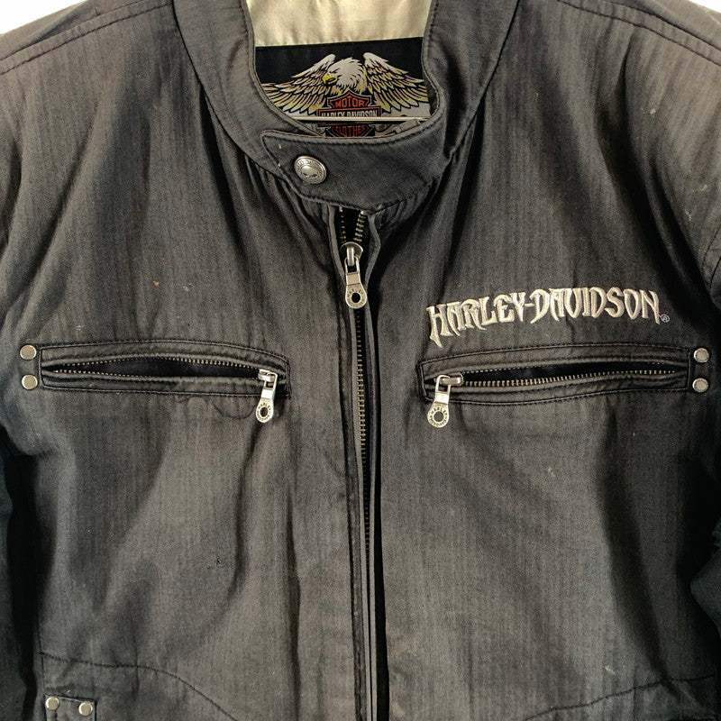 【中古品】【メンズ】 HARLEY DAVIDSON ハーレーダビッドソン WILLIE G WINGED SKULL JACKET コットン ジャケット 145-260607-st-02-otoh カラー：ブラック 万代Net店