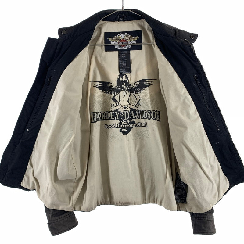 【中古品】【メンズ】 HARLEY DAVIDSON ハーレーダビッドソン WILLIE G WINGED SKULL JACKET コットン ジャケット 145-260607-st-02-otoh カラー：ブラック 万代Net店