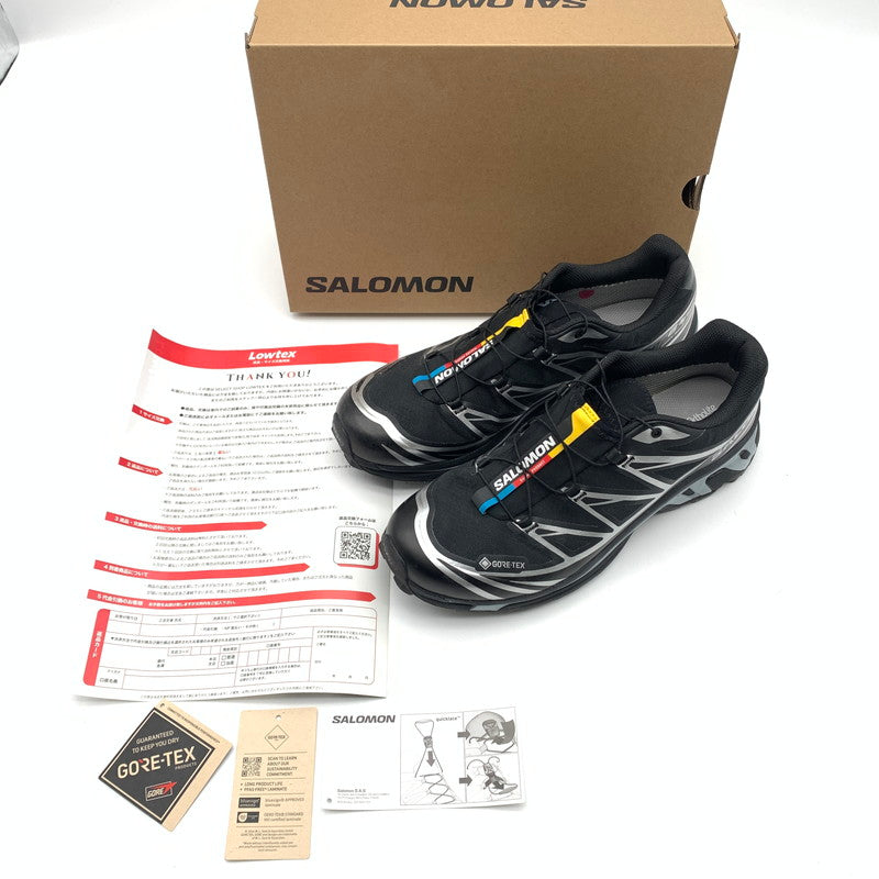 【中古美品】【メンズ】 SALOMON サロモン 474506 XT-6 GTX スニーカー 靴 162-260628-st-05-otoh カラー：ブラック/エボニー/ルナロック 万代Net店