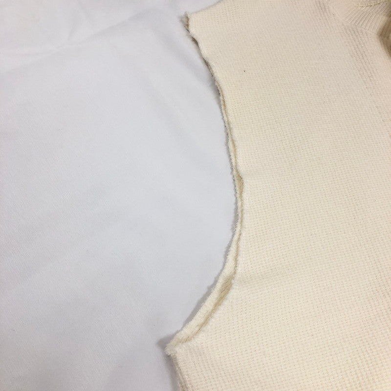 【中古品】【メンズ】 SABY 20B01-1-301 サバイ ニットベスト 147-260818-sm-02-otoh サイズ：L カラー：ホワイト 万代Net店