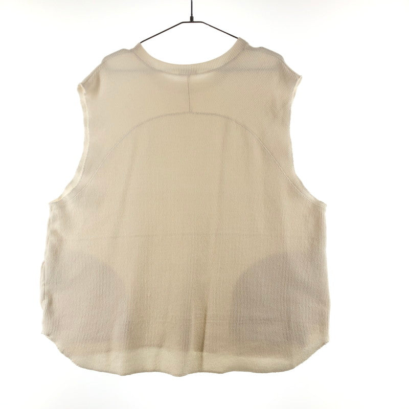 【中古品】【メンズ】 SABY 20B01-1-301 サバイ ニットベスト 147-260818-sm-02-otoh サイズ：L カラー：ホワイト 万代Net店