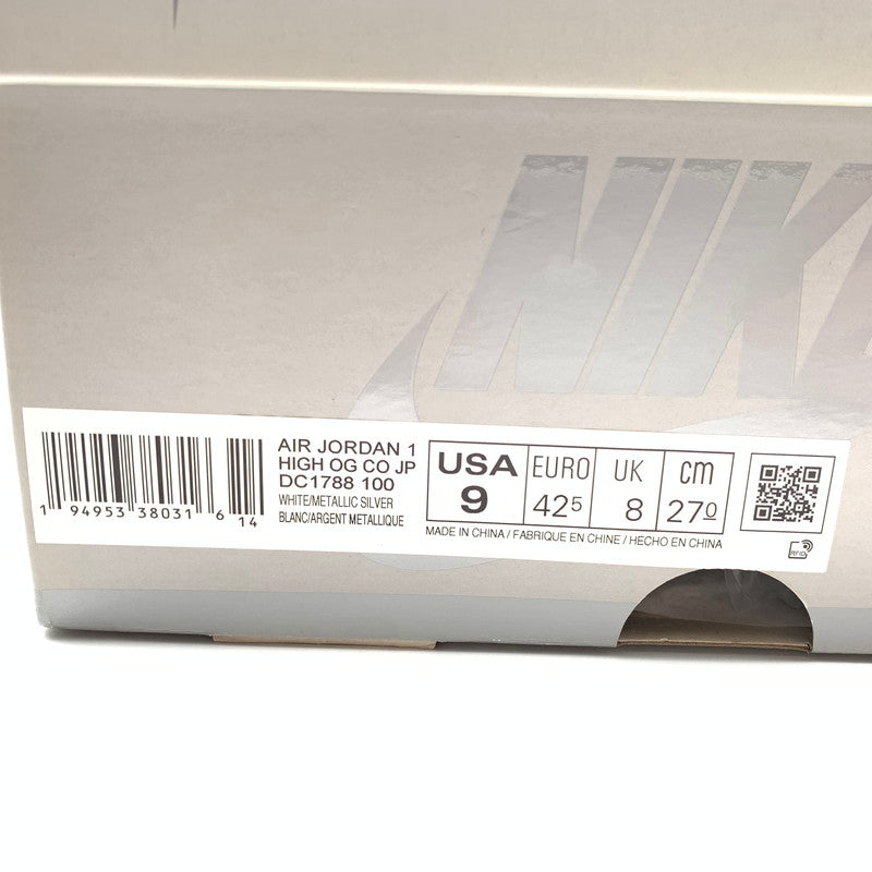 【中古品】【メンズ】 NIKE ナイキ DC1788-100 AIR JORDAN エアジョーダン 1 HIGH OG CO.JP MIDNIGHT NAVY スニーカー 靴 160-260428-ts-04-otoh カラー：ホワイト/ネイビー 万代Net店