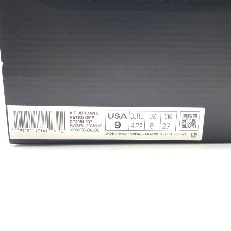 【中古品】【メンズ】 NIKE ナイキ CT4954-007 AIR JORDAN 6 DMP BLACK METALLIC GOLD (2020) スニーカー 靴 160-260429-ts-06-otoh カラー：ブラック 万代Net店
