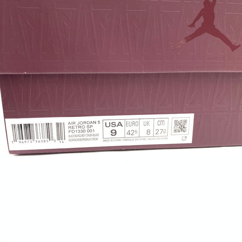 【中古品】【メンズ】 A MA MANIERE×NIKE ア・マ・マニエール ナイキ FD1330-001 AIR JORDAN 5 RETRO SP "BLACK" スニーカー 靴 160-260501-ts-08-otoh カラー：ブラック 万代Net店