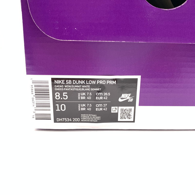 【中古品】【メンズ】 NIKE ナイキ DH7534-200 SB DUNK LOW PRM PAISLEY スニーカー 靴 160-260502-ts-06-otoh カラー：カカオワオ / サミットホワイト/ガムロイヤル 万代Net店