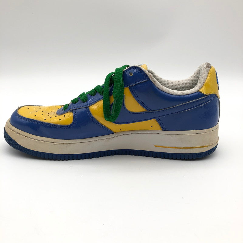 【中古品】【メンズ】 NIKE 309096-221 AIR FORCE 1 LOW PREMIUM ナイキ エアフォース1 ロー ワールドカップ ブラジルスニーカー 靴 160-260714-sm-07-otoh カラー：イエロー ブルー 万代Net店