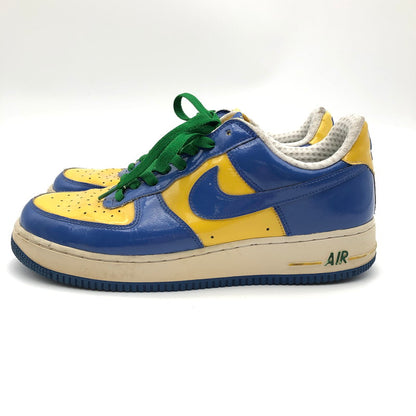 【中古品】【メンズ】 NIKE 309096-221 AIR FORCE 1 LOW PREMIUM ナイキ エアフォース1 ロー ワールドカップ ブラジルスニーカー 靴 160-260714-sm-07-otoh カラー：イエロー ブルー 万代Net店