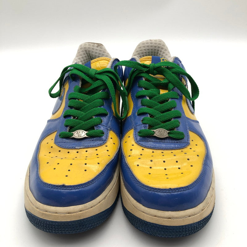 【中古品】【メンズ】 NIKE 309096-221 AIR FORCE 1 LOW PREMIUM ナイキ エアフォース1 ロー ワールドカップ ブラジルスニーカー 靴 160-260714-sm-07-otoh カラー：イエロー ブルー 万代Net店