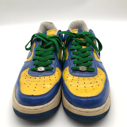 【中古品】【メンズ】 NIKE 309096-221 AIR FORCE 1 LOW PREMIUM ナイキ エアフォース1 ロー ワールドカップ ブラジルスニーカー 靴 160-260714-sm-07-otoh カラー：イエロー ブルー 万代Net店