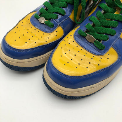 【中古品】【メンズ】 NIKE 309096-221 AIR FORCE 1 LOW PREMIUM ナイキ エアフォース1 ロー ワールドカップ ブラジルスニーカー 靴 160-260714-sm-07-otoh カラー：イエロー ブルー 万代Net店