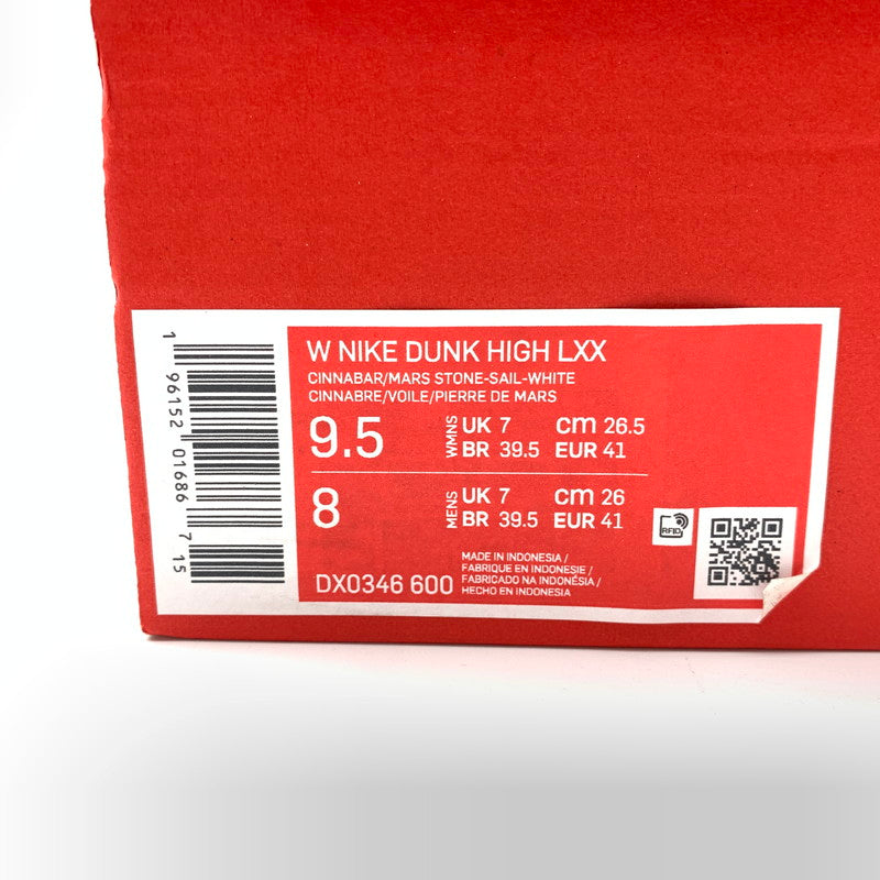 【中古美品】【レディース】 NIKE ナイキ DX0346-600 WMNS DUNK HIGH LXX CINNABAR スニーカー 靴 160-260501-ts-03-otoh カラー：シナバー 万代Net店