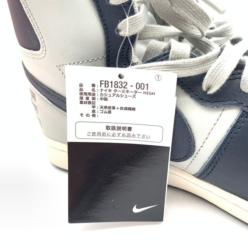 【中古美品】【メンズ】 NIKE ナイキ FB1832-001 NIKE TERMINATOR HIGH "Georgetown"スニーカー 靴 160-260505-st-05-otoh カラー：グラナイト / ダークオブシディアン / セイル 万代Net店