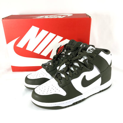 【中古美品】【メンズ】 NIKE DD1399-107 DUNK HIGH CHAMPIONSHIP KHAKI ナイキ ダンク ハイ レトロ ホワイト カーゴ カーキ スニーカー 靴 160-260611-sm-02-otoh カラー：ホワイト カーゴ カーキ 万代Net店