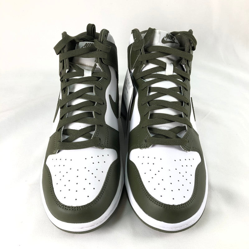 【中古美品】【メンズ】 NIKE DD1399-107 DUNK HIGH CHAMPIONSHIP KHAKI ナイキ ダンク ハイ レトロ ホワイト カーゴ カーキ スニーカー 靴 160-260611-sm-02-otoh カラー：ホワイト カーゴ カーキ 万代Net店