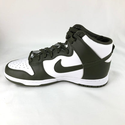 【中古美品】【メンズ】 NIKE DD1399-107 DUNK HIGH CHAMPIONSHIP KHAKI ナイキ ダンク ハイ レトロ ホワイト カーゴ カーキ スニーカー 靴 160-260611-sm-02-otoh カラー：ホワイト カーゴ カーキ 万代Net店