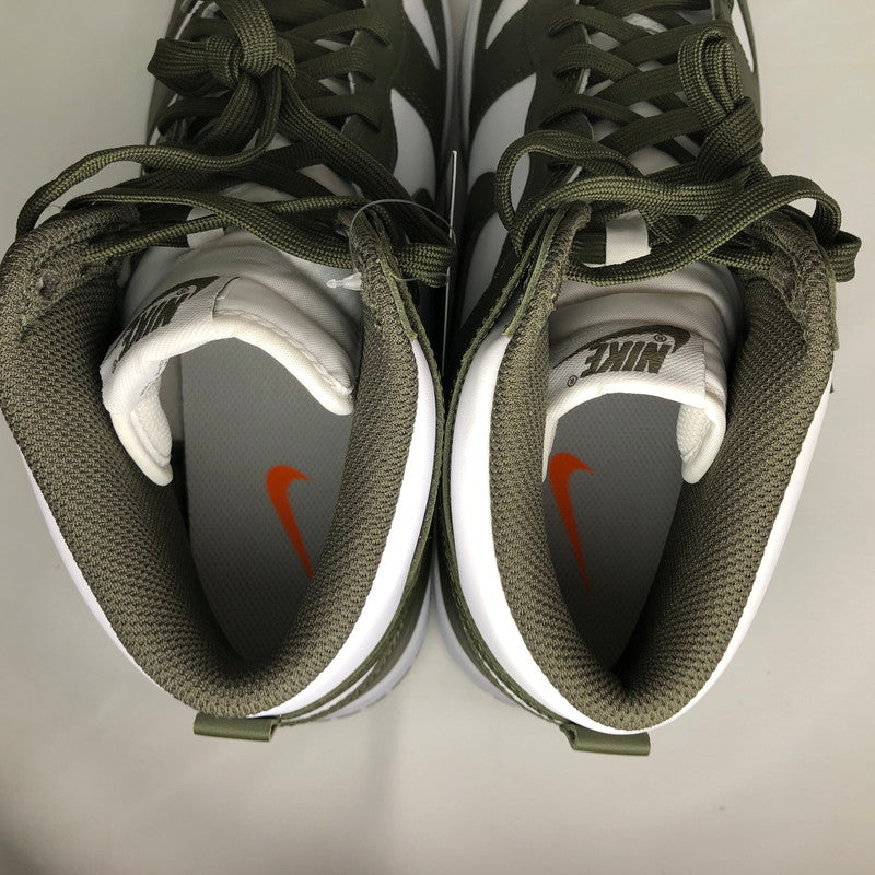 【中古美品】【メンズ】 NIKE DD1399-107 DUNK HIGH CHAMPIONSHIP KHAKI ナイキ ダンク ハイ レトロ ホワイト カーゴ カーキ スニーカー 靴 160-260611-sm-02-otoh カラー：ホワイト カーゴ カーキ 万代Net店