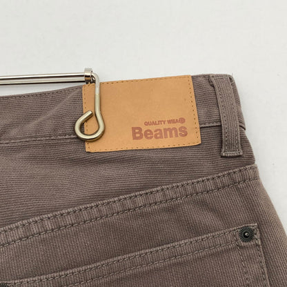 【中古品】【メンズ】 BEAMS ビームス コットン ストレートパンツ ボトムス その他パンツ ブランド 古着 (fuz) 158-260606-gm-21-oto サイズ：M カラー：ブラウン 万代Net店