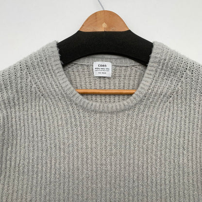 【中古品】【メンズ】 COEN コーエン ニット セーター ブランド 古着 (fuz) 147-260606-gm-12-oto サイズ：M カラー：グレー 万代Net店