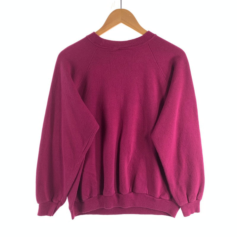 【中古品】【レディース】 90s HANES HerWay ヘインズハーウェイ スウェットシャツ 90年代 ブランド ヴィンテージ 古着 (fuz) 147-260606-gm-15-oto サイズ：L カラー：ワイン 万代Net店