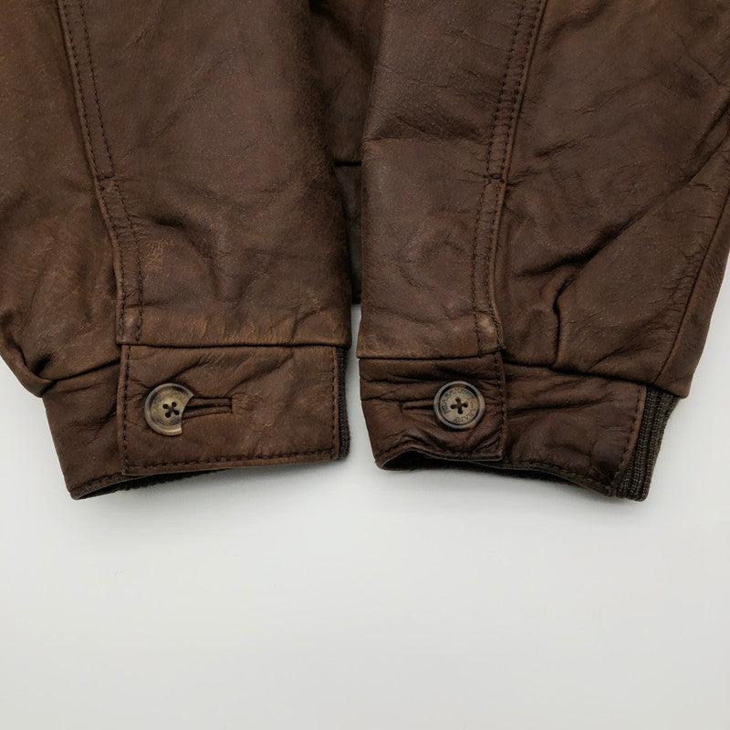 【中古品】【メンズ】 JOS.A.BANK ジョス・エー・バンク ヴィンテージ レザージャケット 147-260612-sm-04-otoh カラー：ダークブラウン 万代Net店