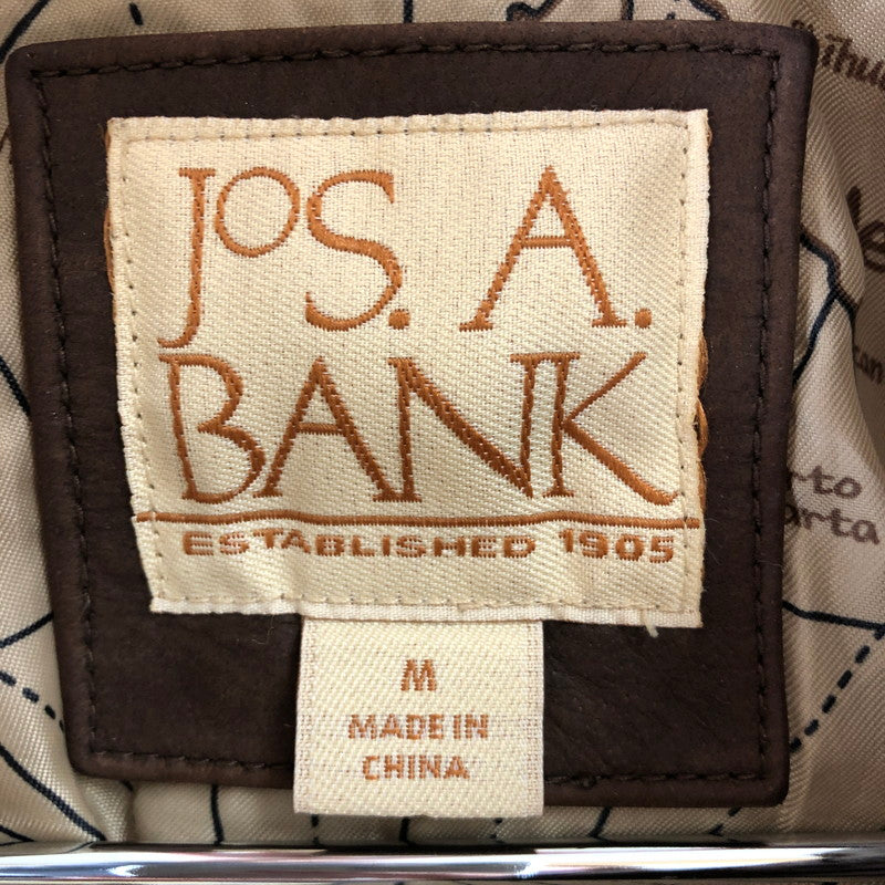 【中古品】【メンズ】 JOS.A.BANK ジョス・エー・バンク ヴィンテージ レザージャケット 147-260612-sm-04-otoh カラー：ダークブラウン 万代Net店
