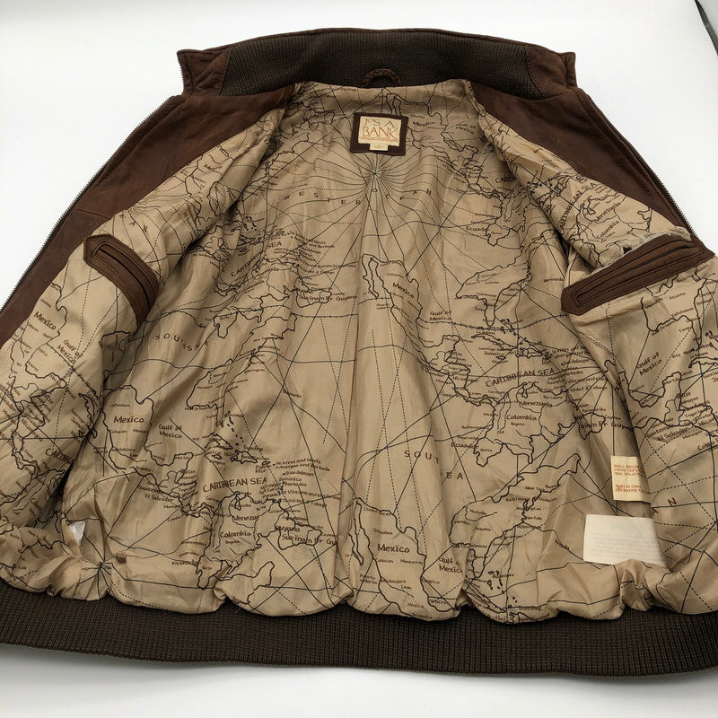 【中古品】【メンズ】 JOS.A.BANK ジョス・エー・バンク ヴィンテージ レザージャケット 147-260612-sm-04-otoh カラー：ダークブラウン 万代Net店