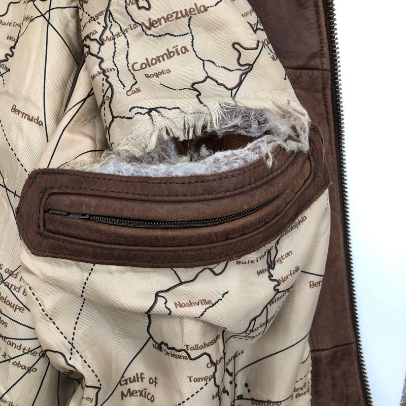 【中古品】【メンズ】 JOS.A.BANK ジョス・エー・バンク ヴィンテージ レザージャケット 147-260612-sm-04-otoh カラー：ダークブラウン 万代Net店