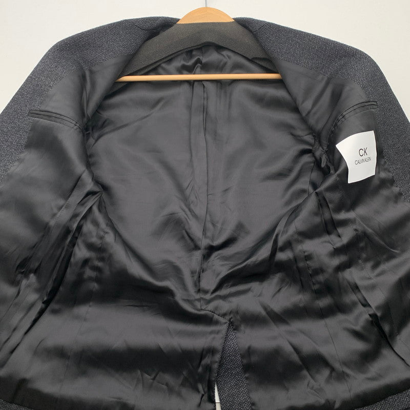 【中古品】【メンズ】 CALVINKLEIN カルバンクライン テーラードジャケット アウター ブランド 古着 (fuz) 147-260606-gm-14-oto サイズ：34 カラー：チェコ―ル 万代Net店