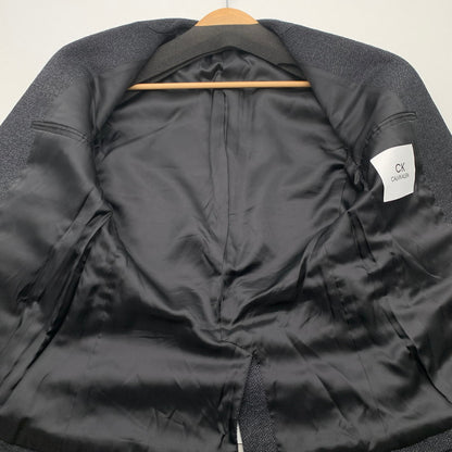 【中古品】【メンズ】 CALVINKLEIN カルバンクライン テーラードジャケット アウター ブランド 古着 (fuz) 147-260606-gm-14-oto サイズ：34 カラー：チェコ―ル 万代Net店