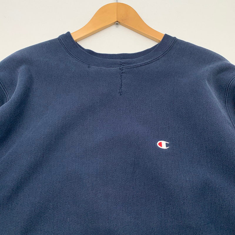 【中古品】【メンズ】 CHAMPION 90'S REVERSE WEAVE SWEATSHIRT チャンピオン 90s リバースウィーブ スウェット ブランド 古着 (fuz) 147-260606-gm-16-oto サイズ：XL カラー：ネイビー 万代Net店