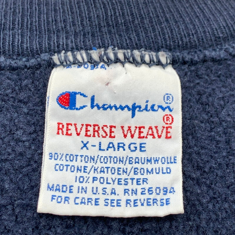 【中古品】【メンズ】 CHAMPION 90'S REVERSE WEAVE SWEATSHIRT チャンピオン 90s リバースウィーブ スウェット ブランド 古着 (fuz) 147-260606-gm-16-oto サイズ：XL カラー：ネイビー 万代Net店