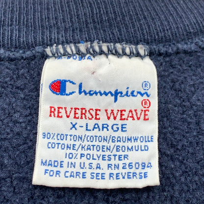【中古品】【メンズ】 CHAMPION 90'S REVERSE WEAVE SWEATSHIRT チャンピオン 90s リバースウィーブ スウェット ブランド 古着 (fuz) 147-260606-gm-16-oto サイズ：XL カラー：ネイビー 万代Net店