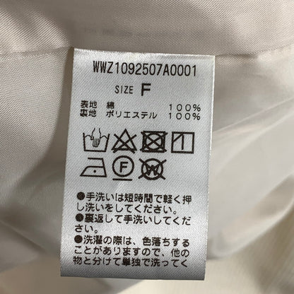 【中古品】【レディース】 W.W.G コーデュロイダブルジャケット テーラードジャケット アウター ブランド 古着 (fuz) 147-260606-gm-10-oto サイズ：F カラー：ホワイト 万代Net店