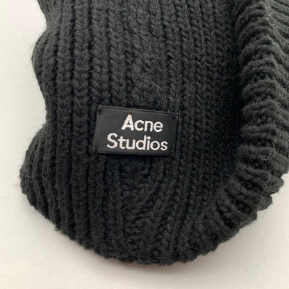 【中古品】【メンズ】 ACNE STUDIOS アクネストゥディオズ ニット帽 ニットキャップ ブランド 帽子 (fuz) 185-260606-gm-26-oto サイズ：56cm カラー：ブラック 万代Net店