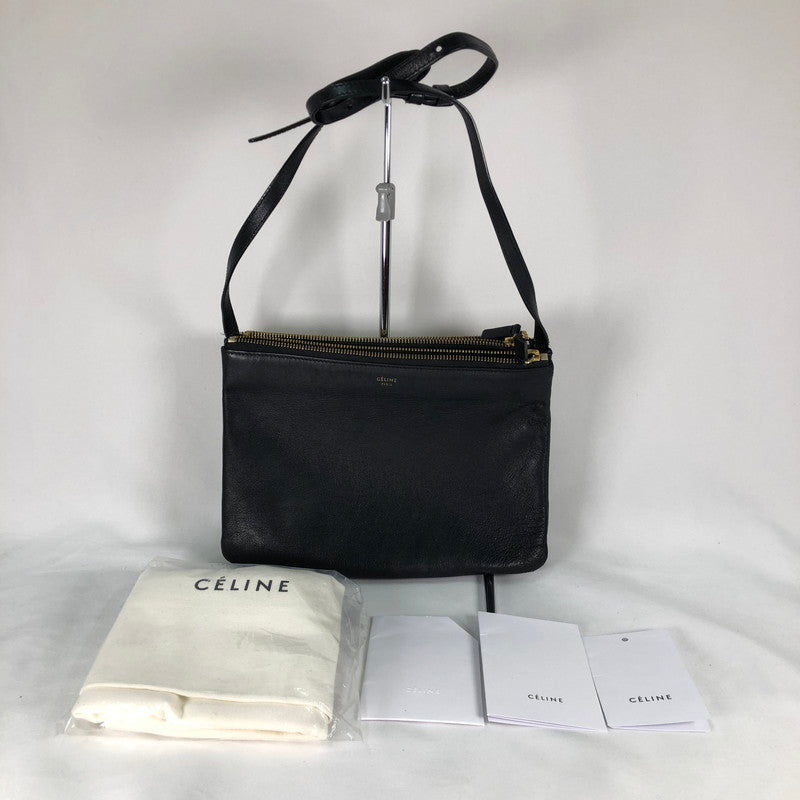 【中古品】【レディース】 CHLOE セリーヌ　トリオ　 ショルダーバッグ 188-260611-sm-04-otoh カラー：ブラック 万代Net店
