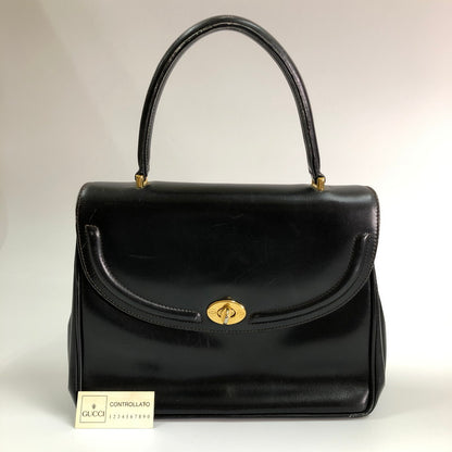 【中古品】【レディース】 GUCCI 000 110 0092 グッチ レザーハンドバッグ カバン ヴィンテージ ハンドバッグ 180-260623-sm-02-otoh カラー：ブラック 万代Net店