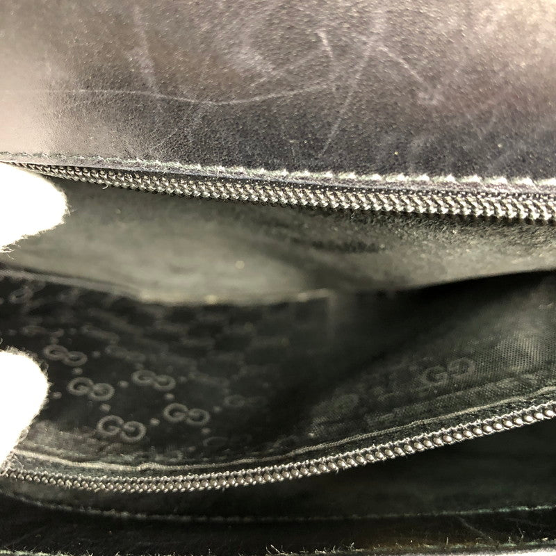 【中古品】【レディース】 GUCCI 000 110 0092 グッチ レザーハンドバッグ カバン ヴィンテージ ハンドバッグ 180-260623-sm-02-otoh カラー：ブラック 万代Net店