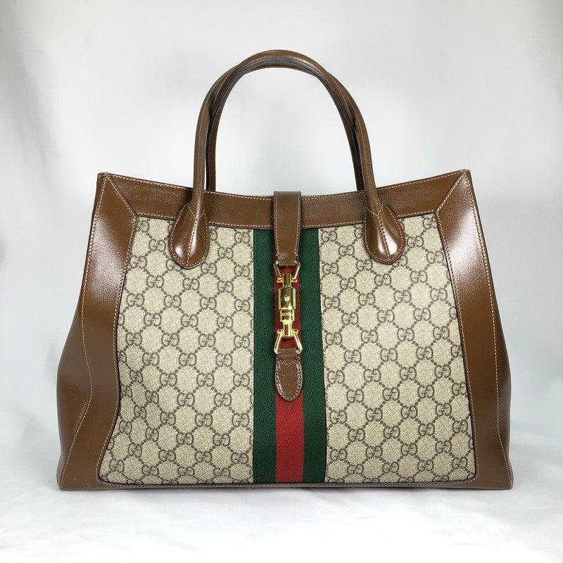 【中古品】【レディース】 GUCCI 649015 グッチ ジャッキー1961 トートバッグ カバン ラージサイズ 188-260608-sm-02-otoh カラー：ベージュ系 万代Net店
