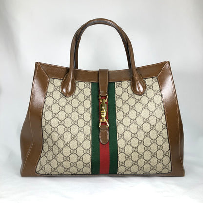 【中古品】【レディース】 GUCCI 649015 グッチ ジャッキー1961 トートバッグ カバン ラージサイズ 188-260608-sm-02-otoh カラー：ベージュ系 万代Net店